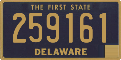 DE license plate 259161