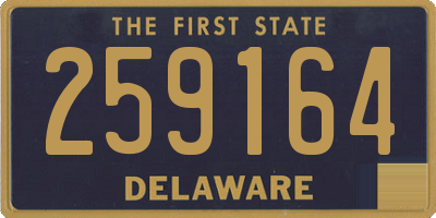 DE license plate 259164