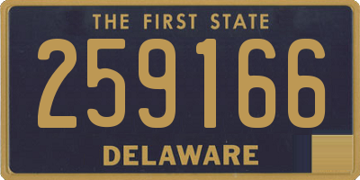 DE license plate 259166