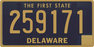 DE license plate 259171