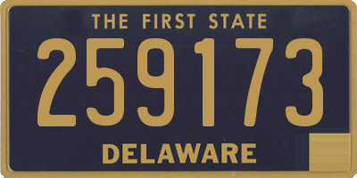 DE license plate 259173