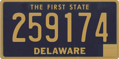 DE license plate 259174