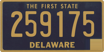 DE license plate 259175