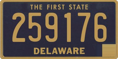 DE license plate 259176