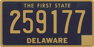 DE license plate 259177