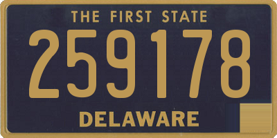 DE license plate 259178