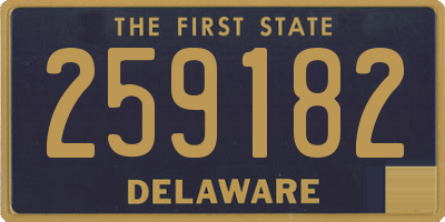 DE license plate 259182