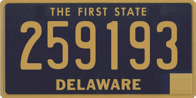 DE license plate 259193