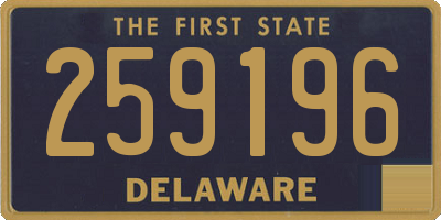 DE license plate 259196