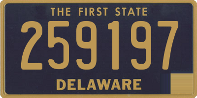 DE license plate 259197