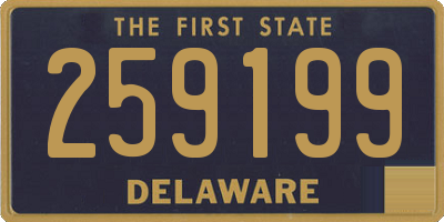 DE license plate 259199