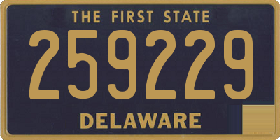 DE license plate 259229
