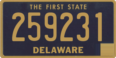 DE license plate 259231