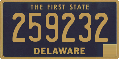 DE license plate 259232