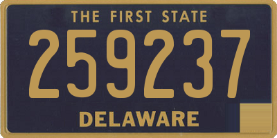 DE license plate 259237