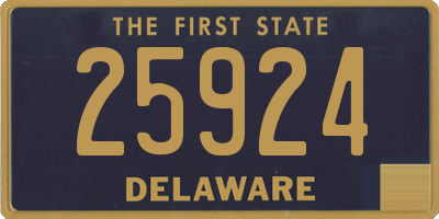 DE license plate 25924