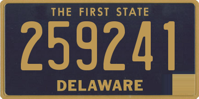 DE license plate 259241