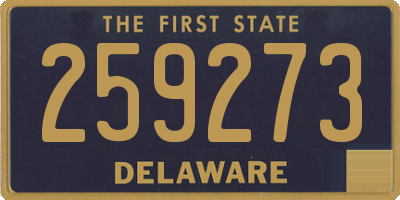 DE license plate 259273