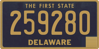 DE license plate 259280