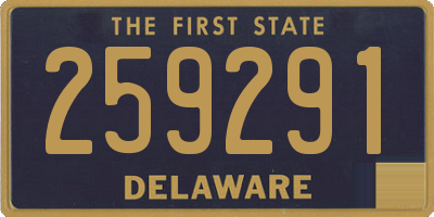 DE license plate 259291