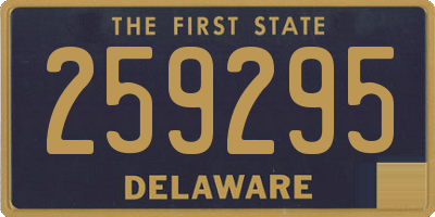 DE license plate 259295