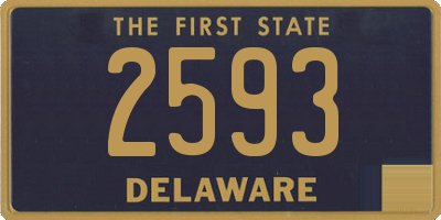 DE license plate 2593