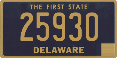 DE license plate 25930