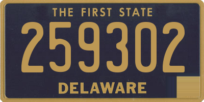 DE license plate 259302