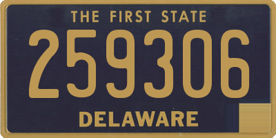 DE license plate 259306