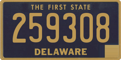 DE license plate 259308