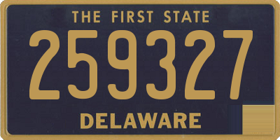 DE license plate 259327