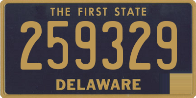 DE license plate 259329