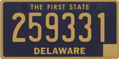DE license plate 259331