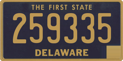 DE license plate 259335