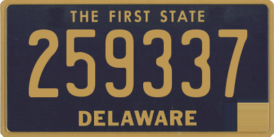 DE license plate 259337