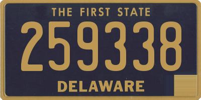 DE license plate 259338