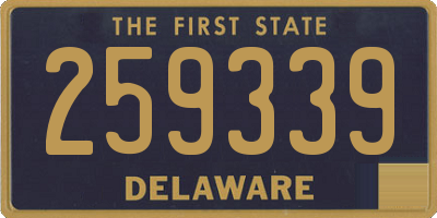DE license plate 259339