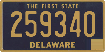 DE license plate 259340