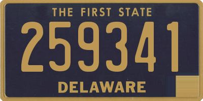 DE license plate 259341