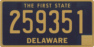 DE license plate 259351