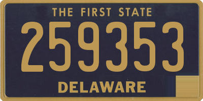DE license plate 259353