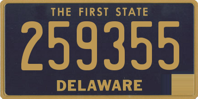 DE license plate 259355