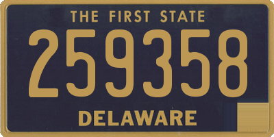 DE license plate 259358