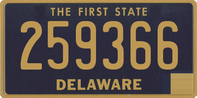 DE license plate 259366
