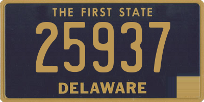 DE license plate 25937