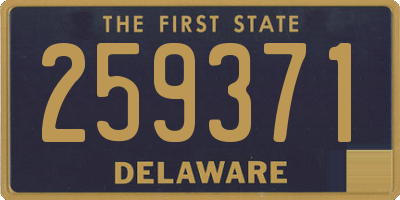 DE license plate 259371