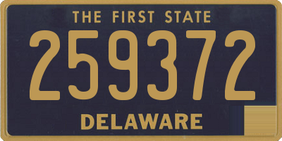 DE license plate 259372