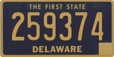 DE license plate 259374