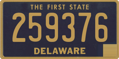 DE license plate 259376