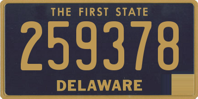 DE license plate 259378